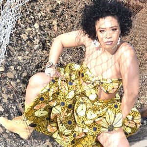 Dashiki set with mask